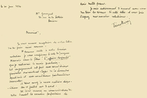 Contrat de d'engagement de Tino ROSSI decouvert par Jean GOURGUET, agrandissable