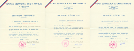 Certificats d epuration