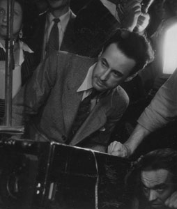 Jean Gourguet sur un plateau de tournage