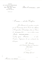 Admission à la S.A.C.D. en tant que Societaire adjoint